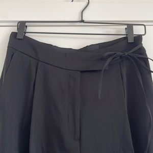 COS Black Trouser w/ Side Tie Detail